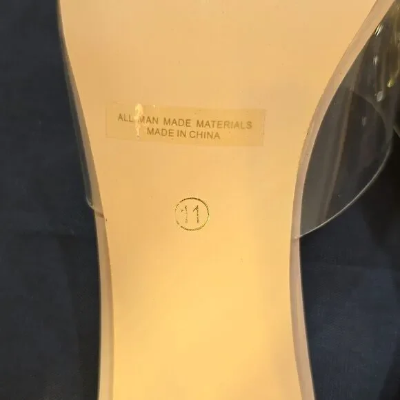 BRAND NEW BONNILEL CLEAR OPEN-TOE WOMEN'S SANDAL - Picture 14 of 16